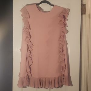 Mauve ruffle dress